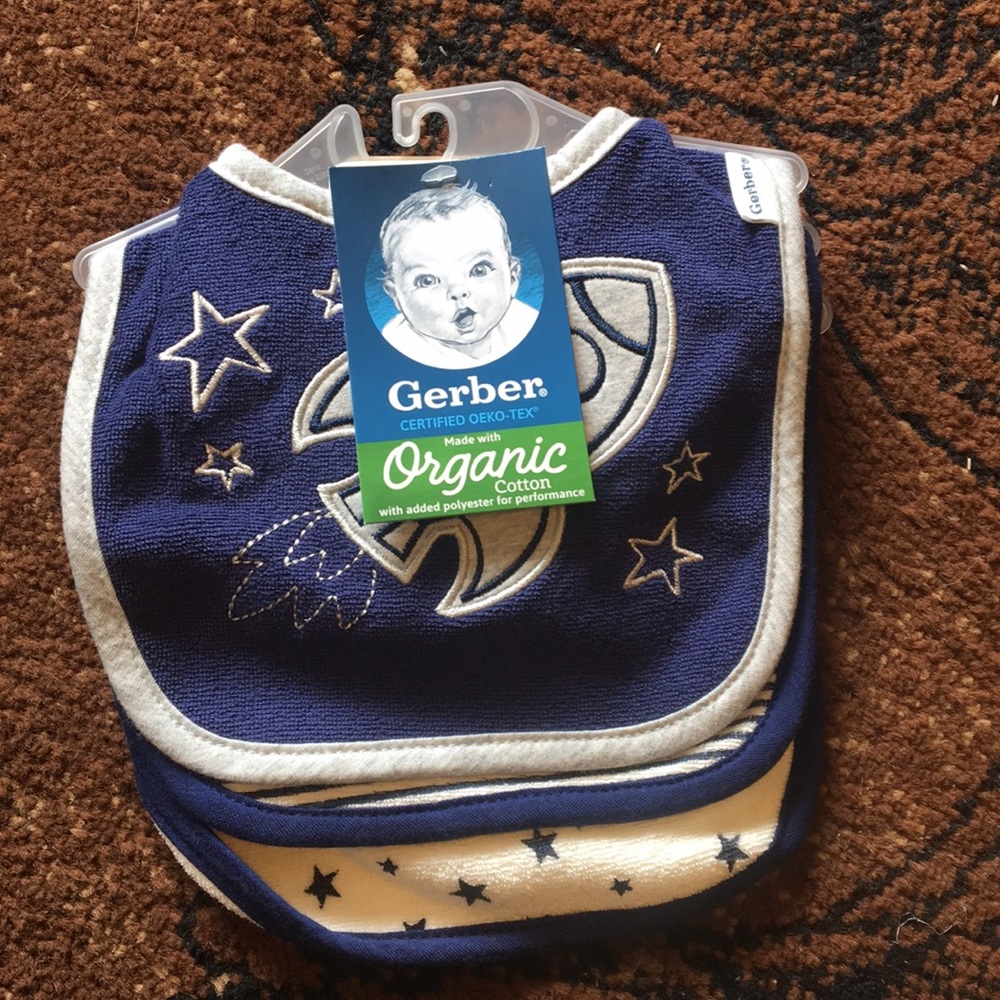 Gerber set of 3 bibs